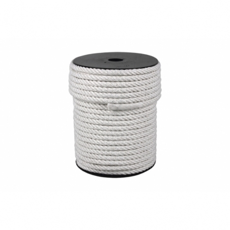 CARRETE CUERDA NYLON MATE 4/C 8 MM 200 MTS BCO