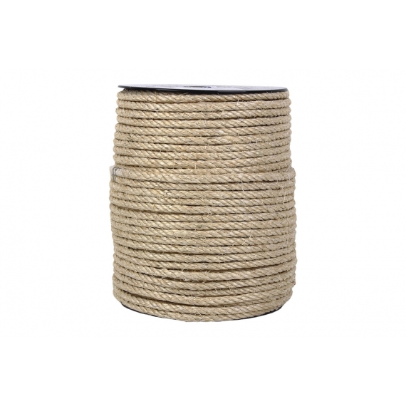 CUERDA SISAL 4 CABOS 6 MM 200 MTS NATURAL