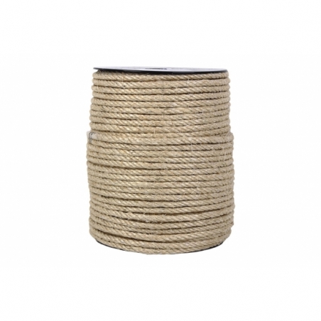 CUERDA SISAL 4 CABOS 6 MM 200 MTS NATURAL