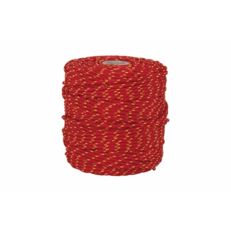 CORDON TRENZADO HIPPIE ROJO/AMARILLO 3mm X 100 mts