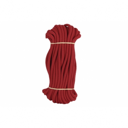 MADEJA CUERDA TRENZADA POLI 6MM 10M ROJO