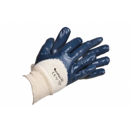 GUANTES NITRILO AZUL T-10