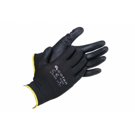 BLISTER G. 100%  POLIEST. IMPREG. PU NEGRO T-6 venta unitaria