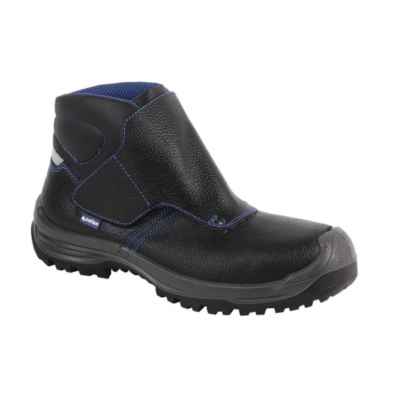 BOTA PIEL NEGRO CIERRE VELCRO S3 MOD. URIAN T 37