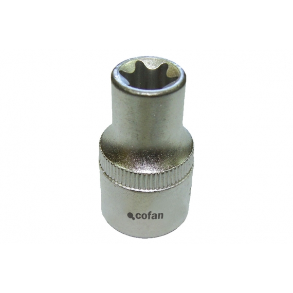 LLAVE DE VASO 1/4 TORX HEMBRA E-5