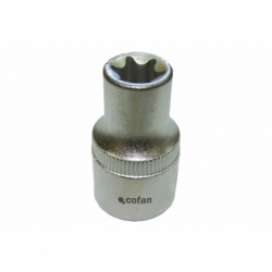 LLAVE DE VASO 1/4 TORX HEMBRA E-10