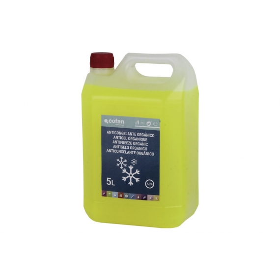 ANTICONGELANTE G-12 50% ORGÁNICO AMARILLO 5 L