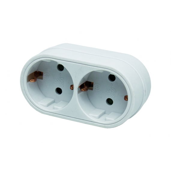 ADAPTADOR 2 VIAS FRONTAL SCHUKO (3.500w)