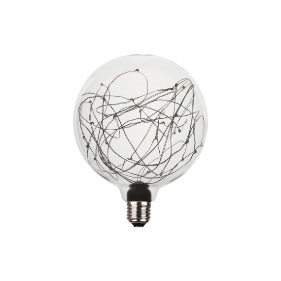 BOMBILLA LED GLOBO ESTRELLAS E27 1,2W 50LM 2700K