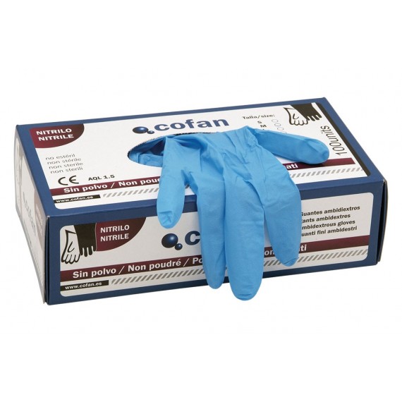 CAJA 100 UNDS. GUANTES DE NITRILO T - XL