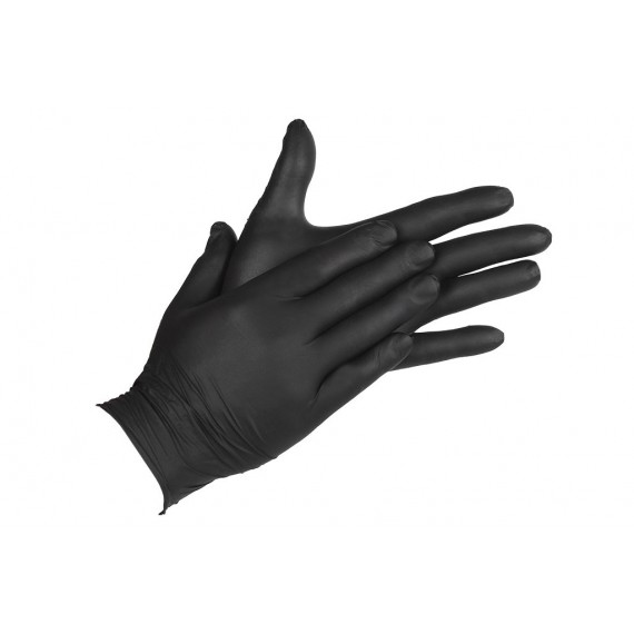 CAJA 100 UNDS. GUANTES DE NITRILO NEGRO T - L